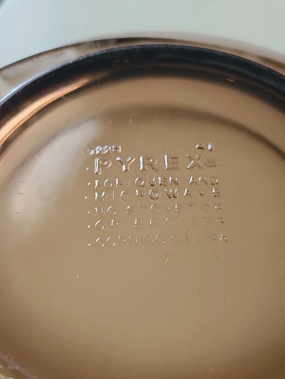 Pyrex Smoky Brown Glass Mixing Bowl